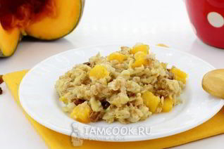 Овсяная каша с тыквой