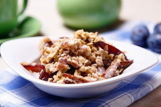 Овсянка с медово-ореховой пастой