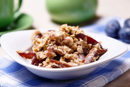 Овсянка с медово-ореховой пастой