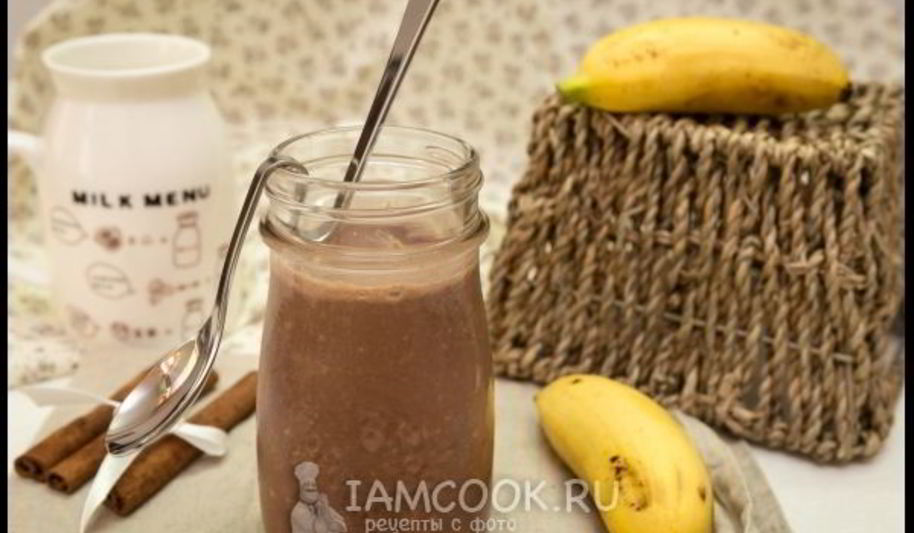 Рецепт овсянки в банке с какао и бананом