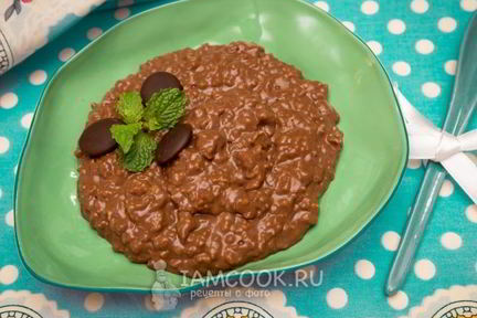 Шоколадная овсяная каша
