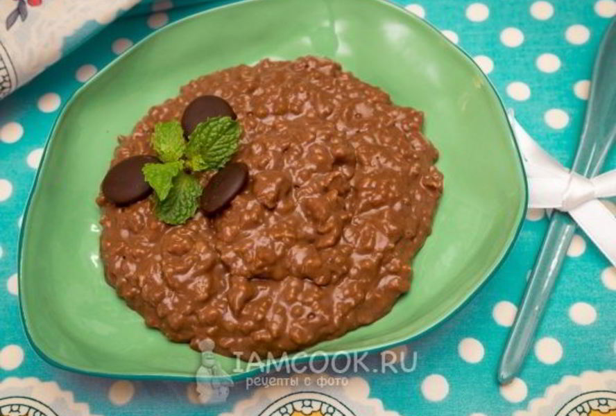 Шоколадная овсяная каша