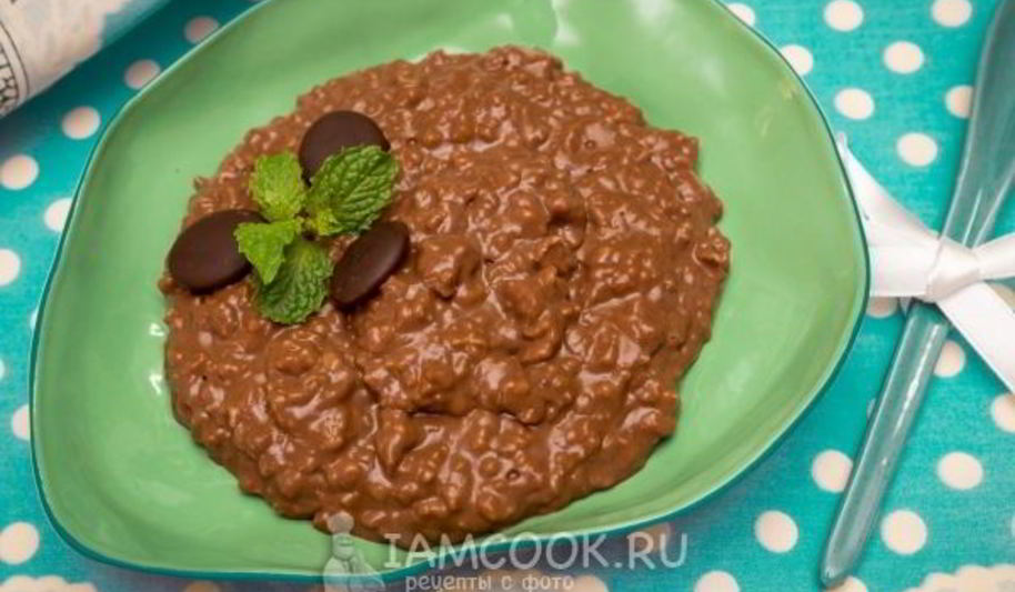 Рецепт шоколадной овсяной каши