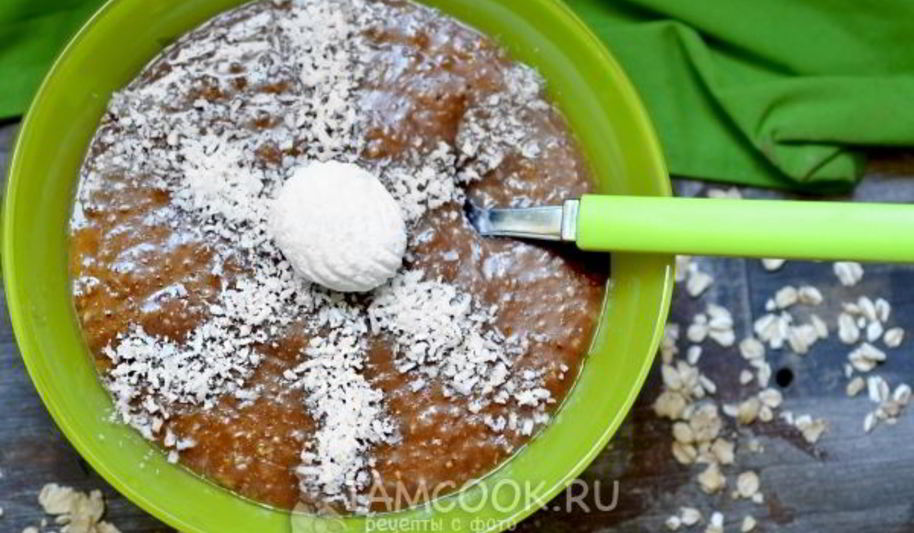 Рецепт веганской овсянки с кэробом