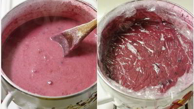 взбитая овсяная каша с ягодами