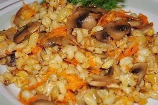 Перловая каша с грибами