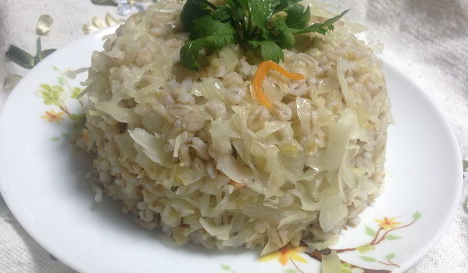 Рецепт перловой каши с квашеной капустой