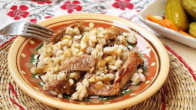 перловая каша с мясом