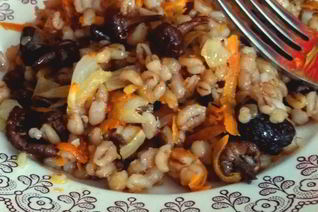 Перловая каша с опятами