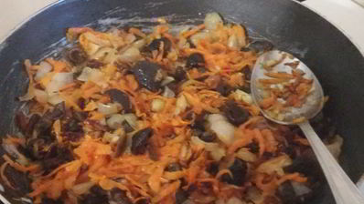 перловая каша с опятами