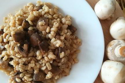 Перловая каша с шампиньонами