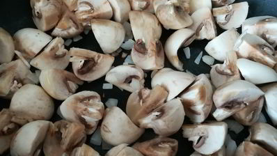 перловая каша с шампиньонами