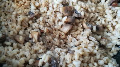 перловая каша с шампиньонами