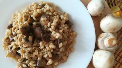 перловая каша с шампиньонами