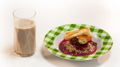 перловая каша со сладкой свеклой