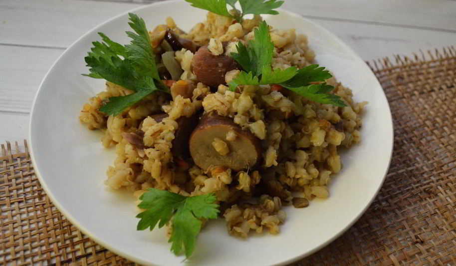 Рецепт перловки с белыми грибами