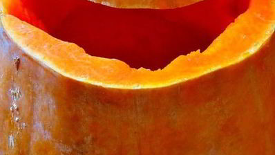 перловка с грибами в тыкве