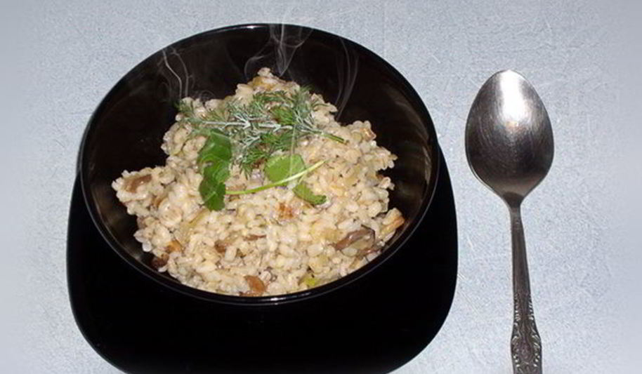 Рецепт перловки с грибами