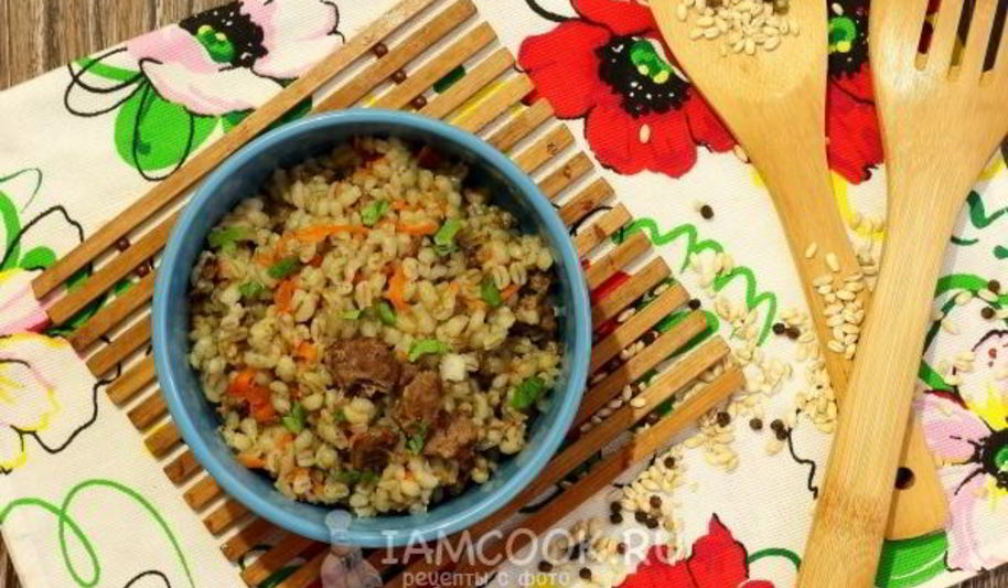 Рецепт перловки с тушенкой в мультиварке