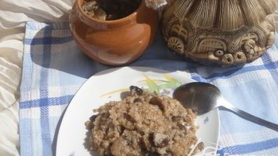 пшеничная каша с грибами вкуснотеево