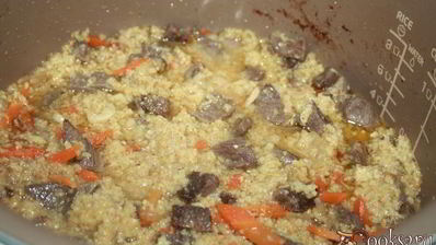пшеничная каша с мясом в мультиварке