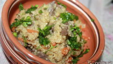 пшеничная каша с мясом в мультиварке