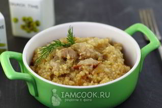 Пшеничная каша с мясом