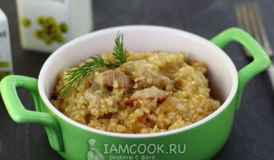 Рецепт пшеничной каши с мясом
