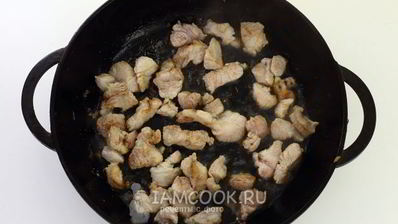 пшеничная каша с мясом