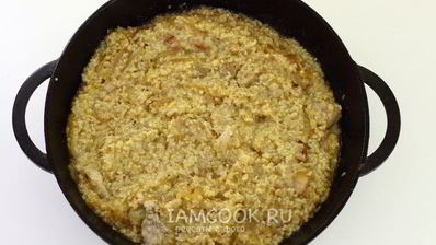 пшеничная каша с мясом