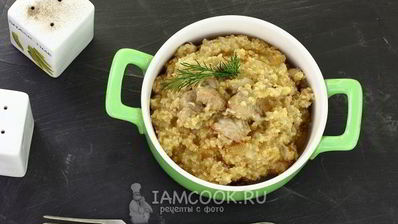 пшеничная каша с мясом