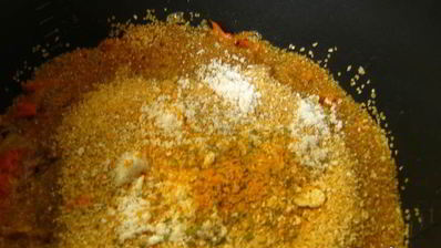 пшеничная каша с тушеной свининой