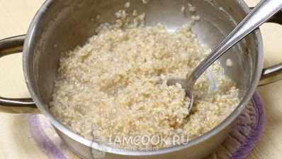 пшеничная каша с яблоками