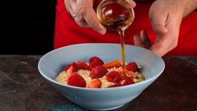 пшеничная каша с ягодами