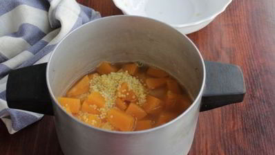 постная пшенная каша с тыквой