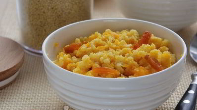 постная пшенная каша с тыквой