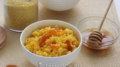 постная пшенная каша с тыквой