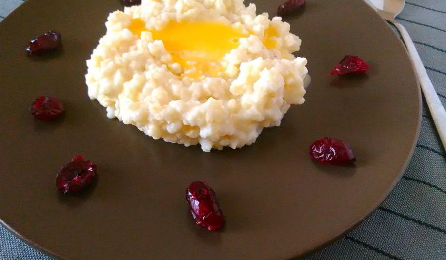 Рецепт пшенной каши с клюквой