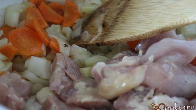 пшенная каша с курицей