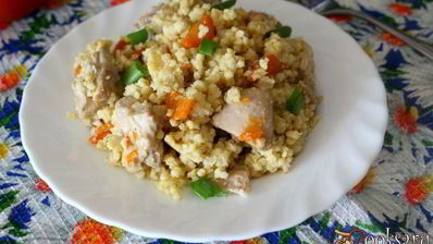 пшенная каша с курицей