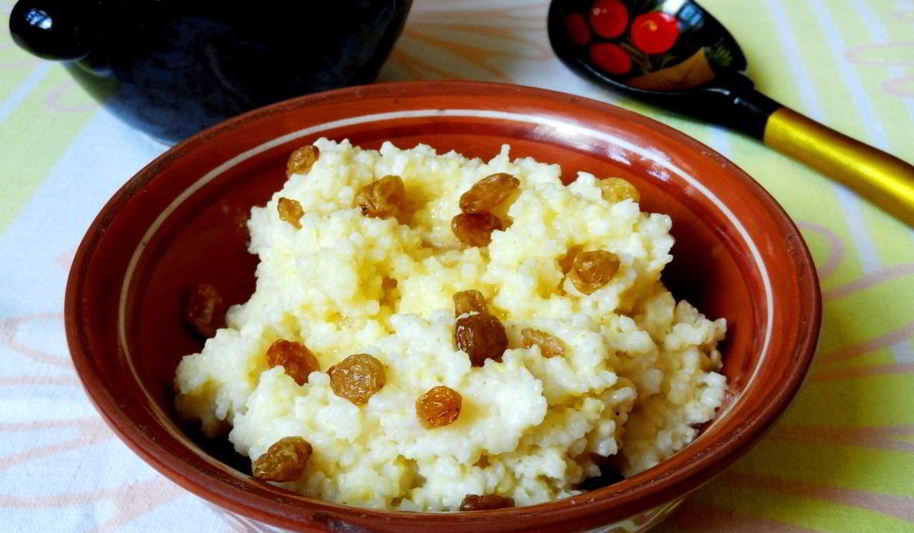 Рецепт пшенной каши с медом и изюмом