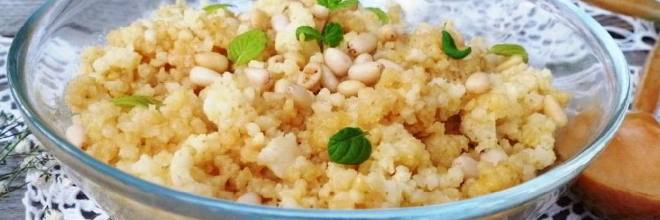 Пшенная каша с медом и кедровыми орешками