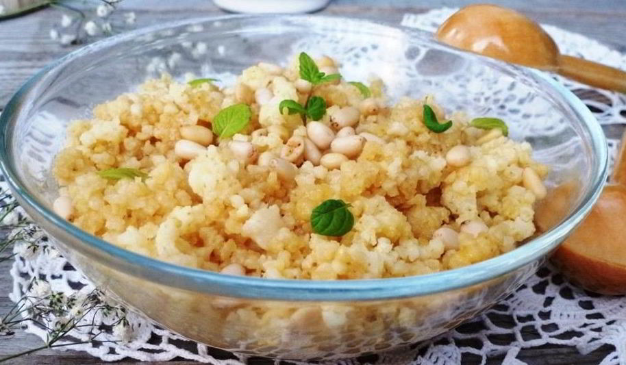 Рецепт пшенной каши с медом и кедровыми орешками