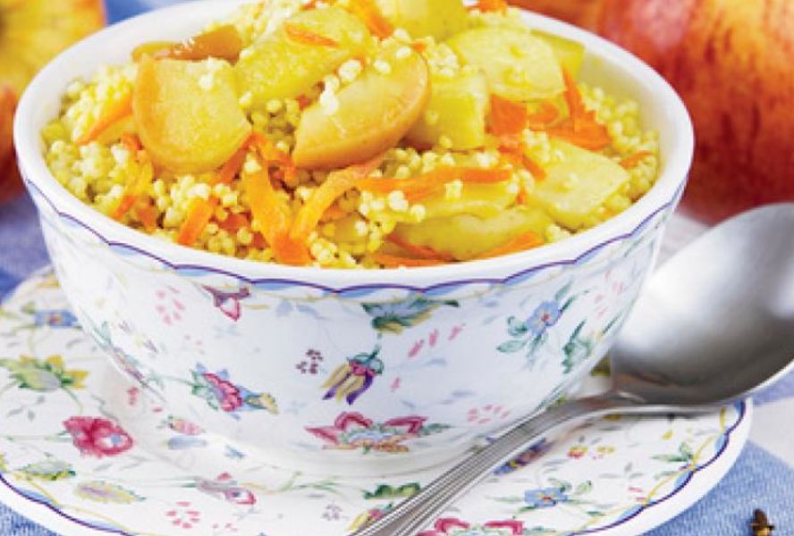 Пшенная каша с морковью и яблоками