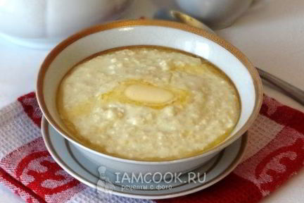 Пшенная каша с творогом