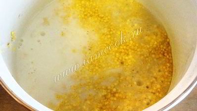 пшенная каша с творогом