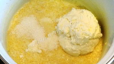 пшенная каша с творогом