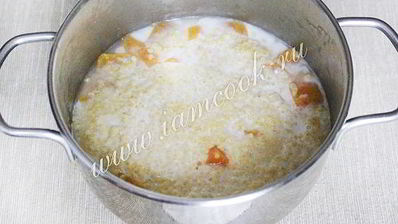 пшенная каша с тыквой и медом