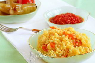 Пшенная каша с тыквой на воде