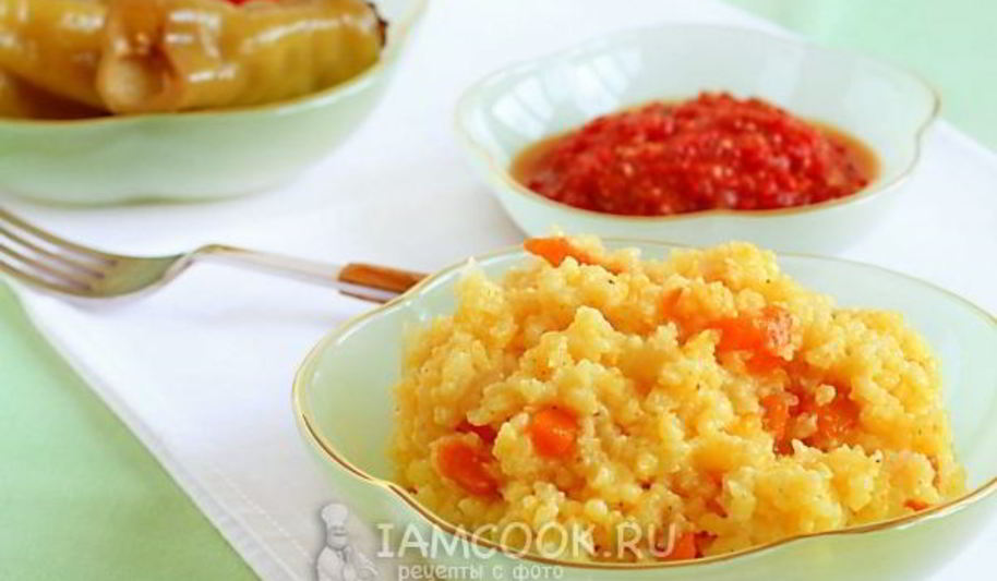 Рецепт пшенной каши с тыквой на воде